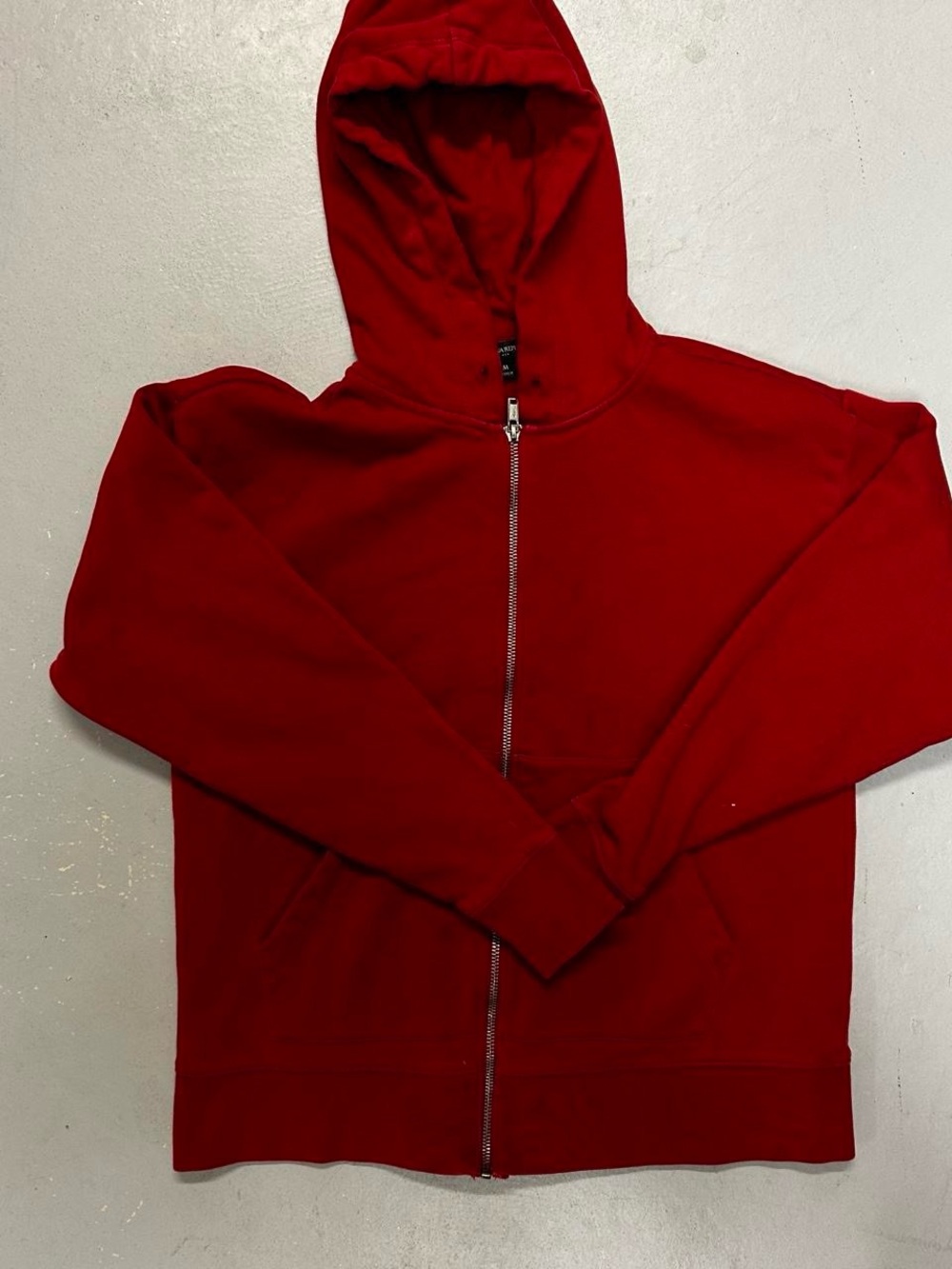 Banana Republic Men's Red Zip-Up Hoodie